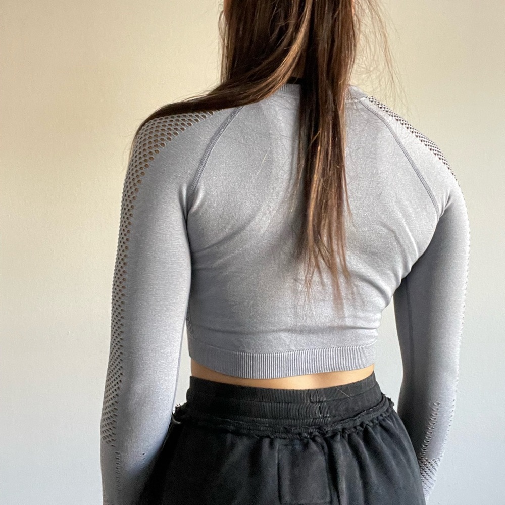 Long Sleeve Fitted Crop